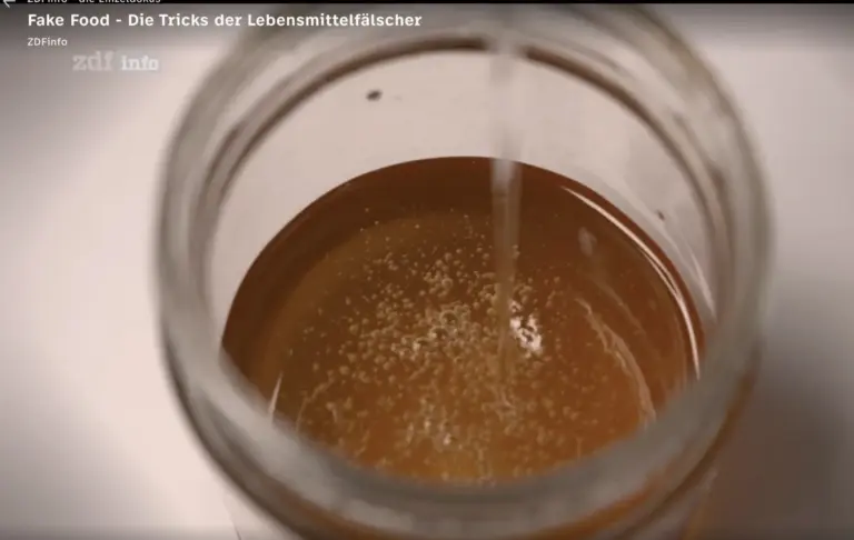 ZDF-Dokumentation zu Honigfälschung aus dem Jahr 2020.